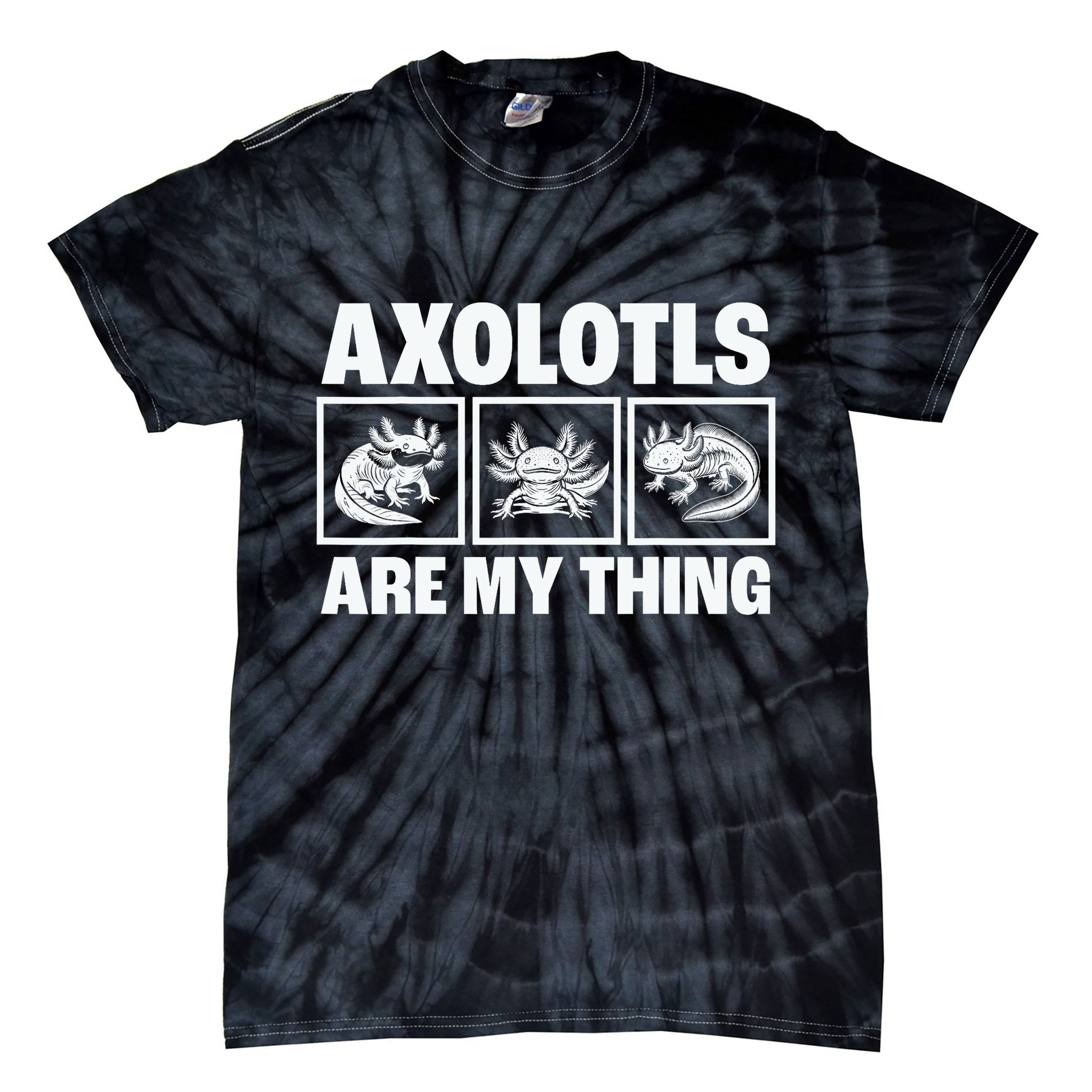 Axolotls Are My Thing Funny  Axolotl Tie-Dye T-Shirt