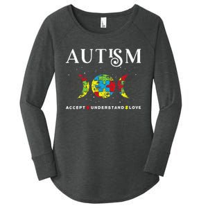 Autism Awareness Month Day Accept Understand Love Women's Perfect Tri Tunic Long Sleeve Shirt