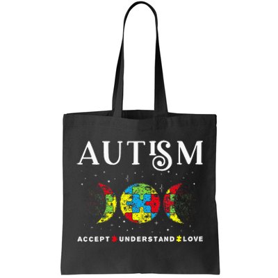 Autism Awareness Month Day Accept Understand Love Tote Bag