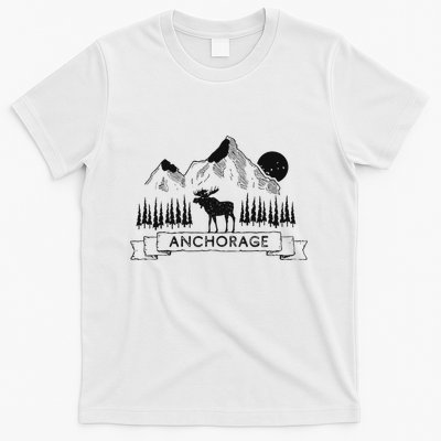 Anchorage Alaska Mountain Moose Gift Cool Anchorage T-Shirt
