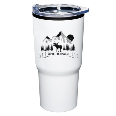 Anchorage Alaska Mountain Moose Gift Cool Anchorage Tumbler
