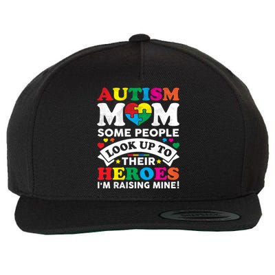 Autism Awareness Mom MotherS Day Proud Autism Mom Funny Gift Wool Snapback Cap