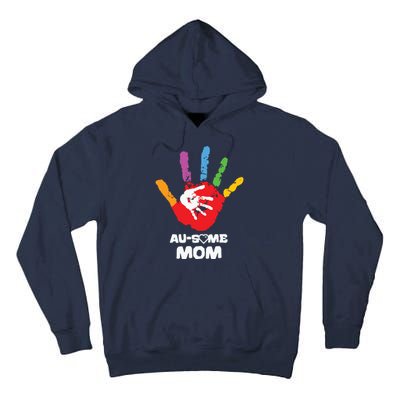 Awesome Autism Mom Ausome Hand Tall Hoodie