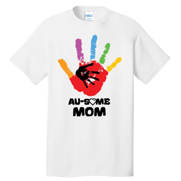 Awesome Autism Mom Ausome Hand Tall T-Shirt