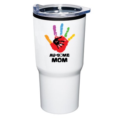 Awesome Autism Mom Ausome Hand Tumbler