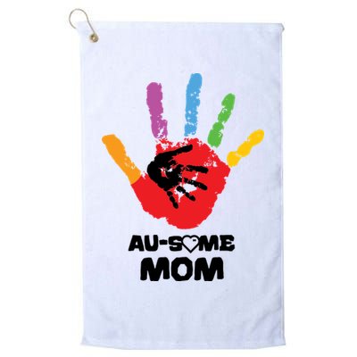 Awesome Autism Mom Ausome Hand Golf Towel