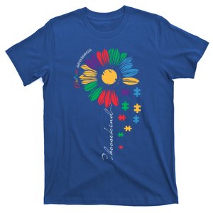 Autism Awareness Mom Acceptance Sunflower Be Kind Funny Gift T-Shirt