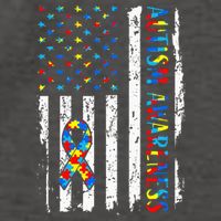 Autism Awareness Mom Dad Usa Flag Autistic Awareness Autism Vector Backpack