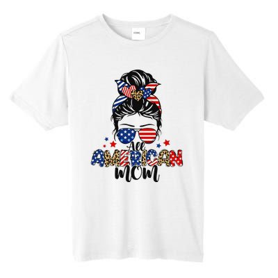 All American Mom USA Flag 4th Of July Family Tall Fusion ChromaSoft Performance T-Shirt