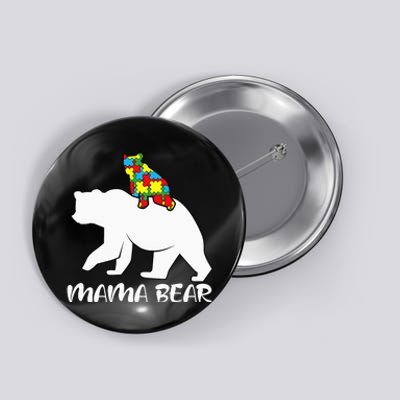 Autism Awareness Mama Bear Proud Autistic Mom Love Cute Button