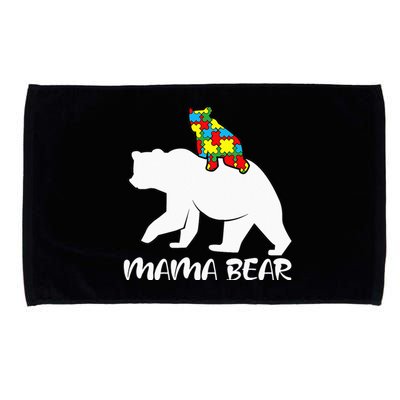 Autism Awareness Mama Bear Proud Autistic Mom Love Cute Microfiber Hand Towel