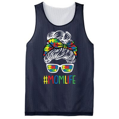 Autism Awareness Momlife Gift For Mothersday Mesh Reversible Basketball Jersey Tank