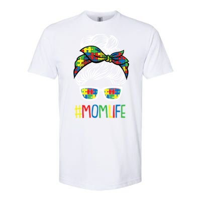 Autism Awareness Momlife Gift For Mothersday Softstyle CVC T-Shirt