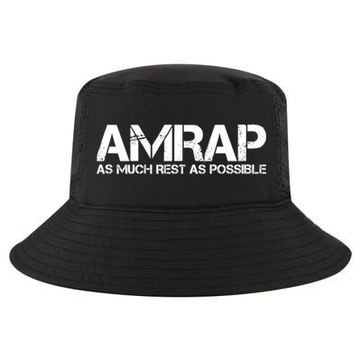 AMRAP As Much Rest As Possible Funny Motivation Cool Comfort Performance Bucket Hat