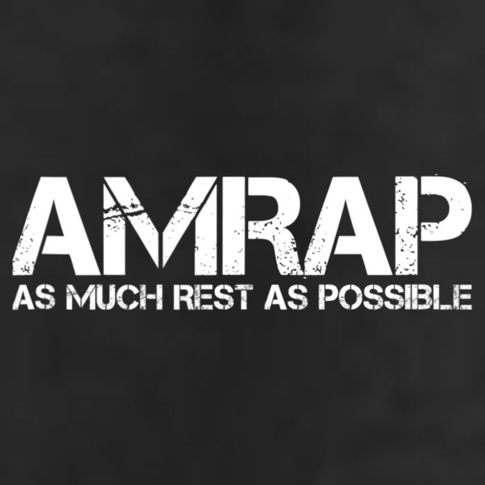 AMRAP As Much Rest As Possible Funny Motivation Cool Comfort Performance Bucket Hat