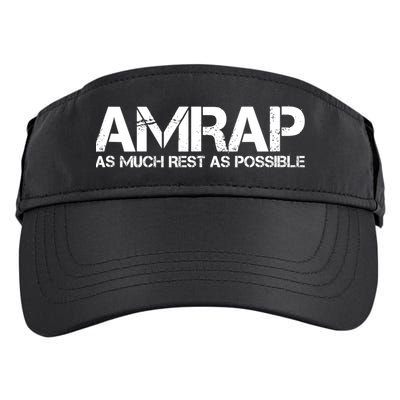 AMRAP As Much Rest As Possible Funny Motivation Adult Drive Performance Visor