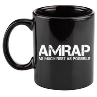 AMRAP As Much Rest As Possible Funny Motivation 11oz C Handle Ceramic Mug