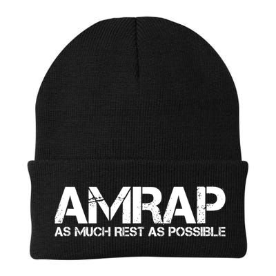 AMRAP As Much Rest As Possible Funny Motivation Beanie