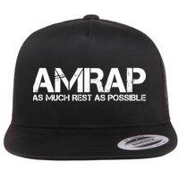 AMRAP As Much Rest As Possible Funny Motivation Flatbill Hat