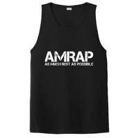 AMRAP As Much Rest As Possible Funny Motivation PosiCharge Competitor Tank