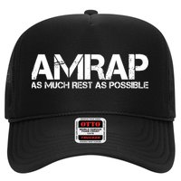 AMRAP As Much Rest As Possible Funny Motivation Trucker Hat