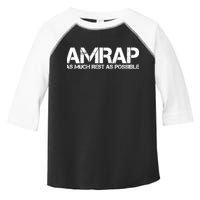 AMRAP As Much Rest As Possible Funny Motivation Toddler Fine Jersey T-Shirt