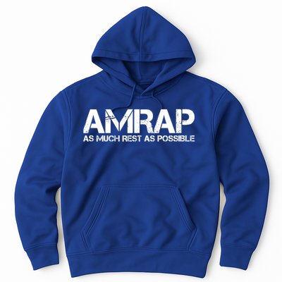 AMRAP As Much Rest As Possible Funny Motivation Hoodie