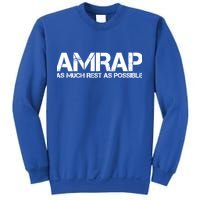 AMRAP As Much Rest As Possible Funny Motivation Sweatshirt