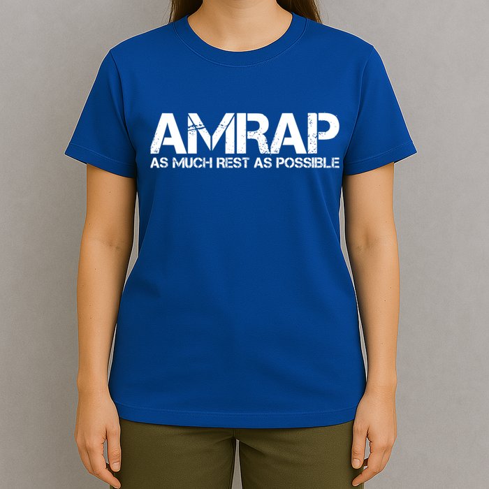 AMRAP As Much Rest As Possible Funny Motivation T-Shirt