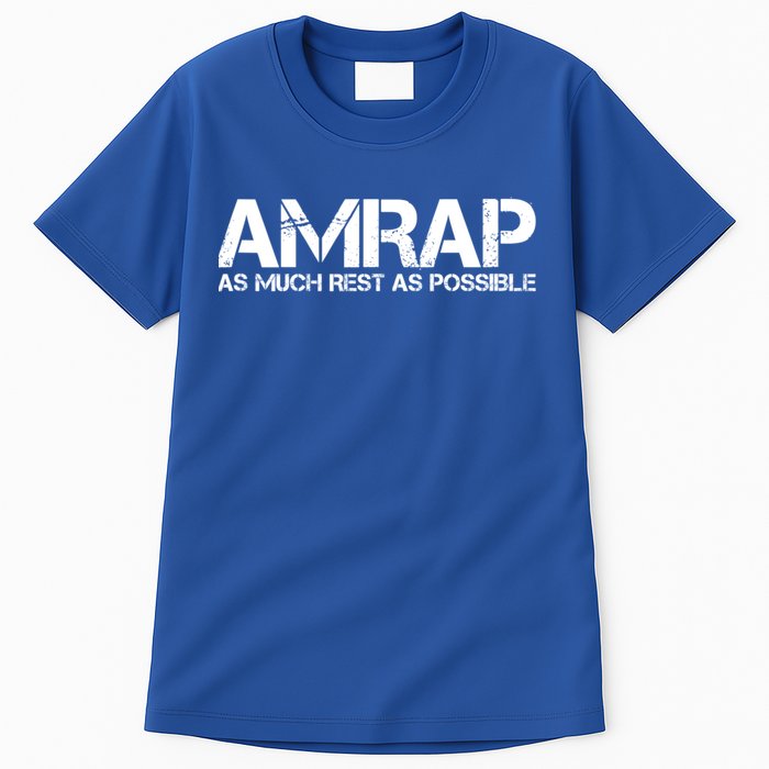 AMRAP As Much Rest As Possible Funny Motivation Tall T-Shirt