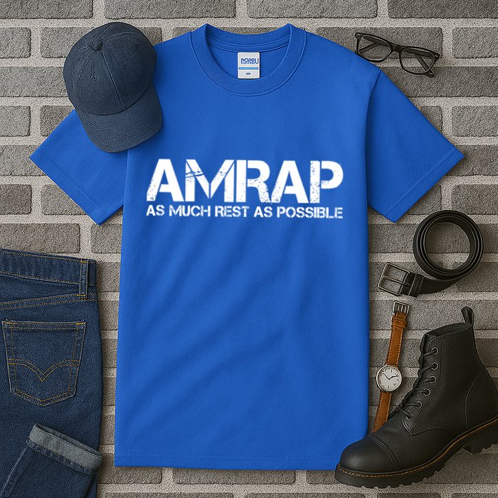 AMRAP As Much Rest As Possible Funny Motivation Tall T-Shirt