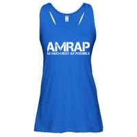 AMRAP As Much Rest As Possible Funny Motivation Ladies Essential Flowy Tank