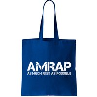 AMRAP As Much Rest As Possible Funny Motivation Bag