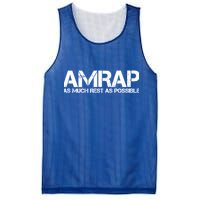 AMRAP As Much Rest As Possible Funny Motivation Mesh Reversible Basketball Jersey Tank