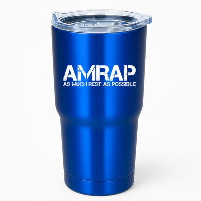 AMRAP As Much Rest As Possible Funny Motivation Tumbler