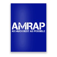AMRAP As Much Rest As Possible Funny Motivation Poster