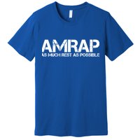 AMRAP As Much Rest As Possible Funny Motivation Premium T-Shirt