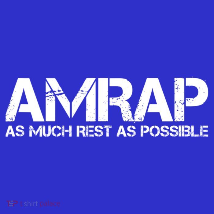 AMRAP As Much Rest As Possible Funny Motivation Sustainable Knit Beanie