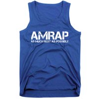 AMRAP As Much Rest As Possible Funny Motivation Tank Top