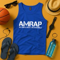 AMRAP As Much Rest As Possible Funny Motivation Tank Top