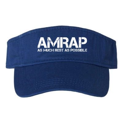 AMRAP As Much Rest As Possible Funny Motivation Visor