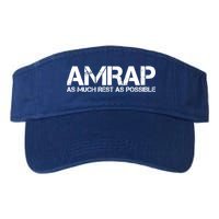 AMRAP As Much Rest As Possible Funny Motivation Visor