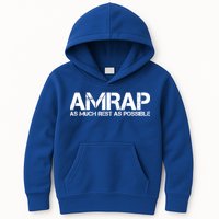 AMRAP As Much Rest As Possible Funny Motivation Kids Hoodie
