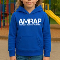 AMRAP As Much Rest As Possible Funny Motivation Kids Hoodie