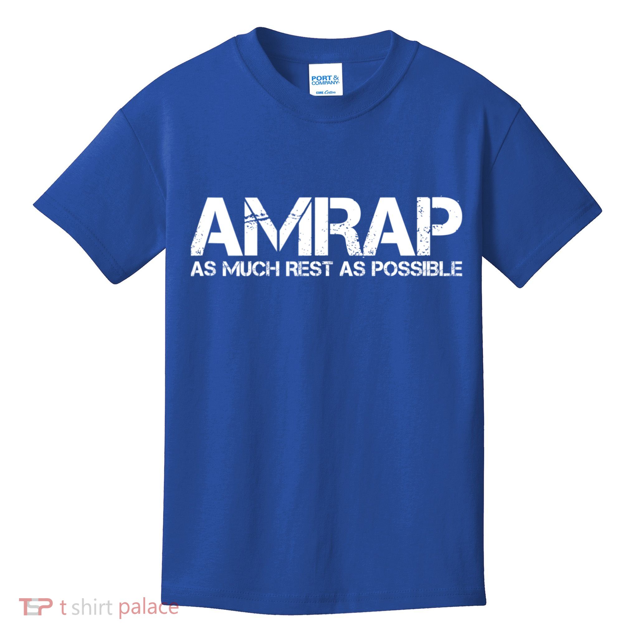 AMRAP As Much Rest As Possible Funny Motivation Kids T-Shirt