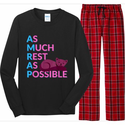 AMRAP As Much Rest As Possible Funny Motivation Long Sleeve Pajama Set