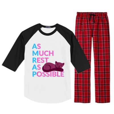 AMRAP As Much Rest As Possible Funny Motivation Raglan Sleeve Pajama Set