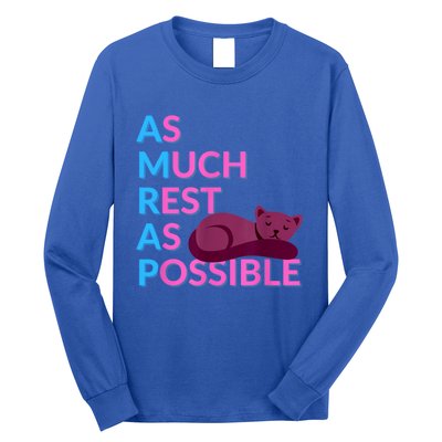 AMRAP As Much Rest As Possible Funny Motivation Long Sleeve Shirt