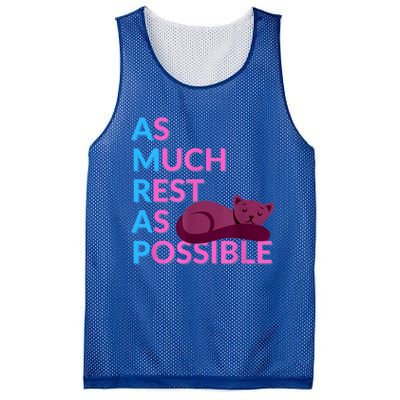 AMRAP As Much Rest As Possible Funny Motivation Mesh Reversible Basketball Jersey Tank