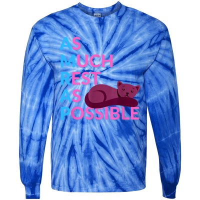 AMRAP As Much Rest As Possible Funny Motivation Tie-Dye Long Sleeve Shirt